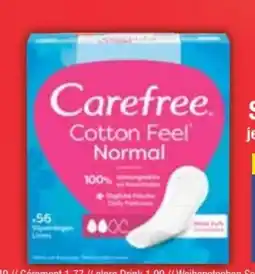 E-Center Carefree Cotton Feel Normal Slipeinlagen Angebot