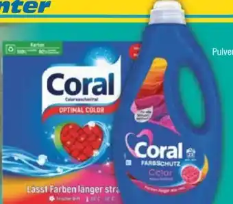 E-Center Coral Flüssig Feinwaschmittel Angebot