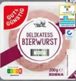 Edeka Gut & Günstig Delikatess Bierwurst-Aufschnitt Angebot