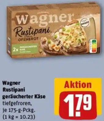 REWE Wagner Rustipani geräucherter Käse Angebot