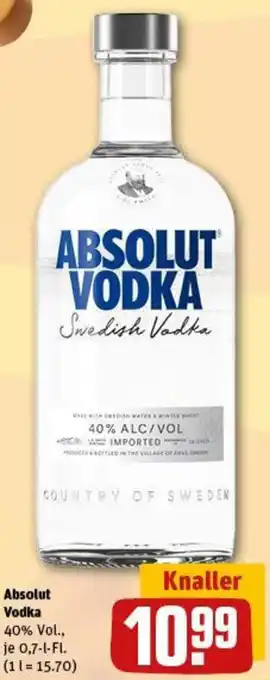 REWE Absolut Vodka Angebot