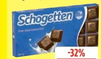 Edeka Trumpf Schogetten Edel-Alpenvollmilch Angebot