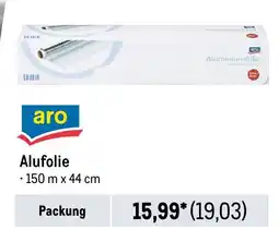 METRO aro Alufolie Angebot