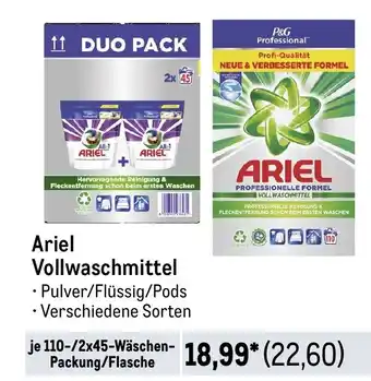 METRO Ariel Vollwaschmittel Angebot