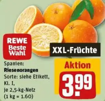 REWE Riesenorangen Angebot