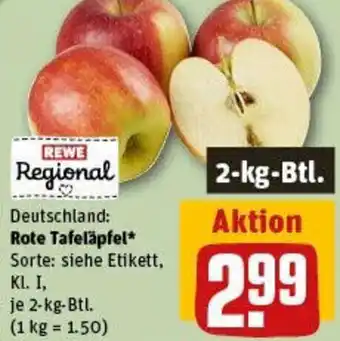 REWE Rote Tafeläpfel Angebot