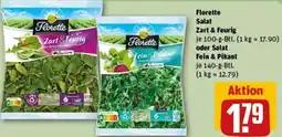 REWE Florette Salat Zart & Feurig oder Salat Fein & Pikant Angebot