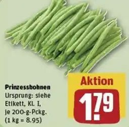 REWE Prinzessbohnen Angebot