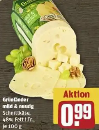 REWE Grünländer mild & nussig Angebot