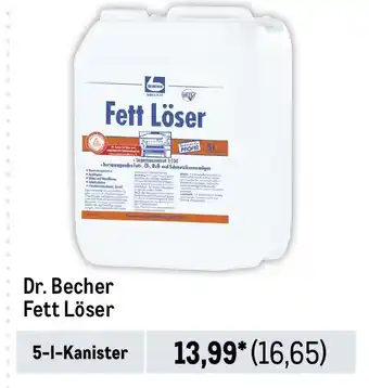 METRO Dr. Becher Fett Löser Angebot