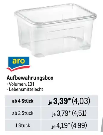 METRO aro Aufbewahrungsbox Angebot