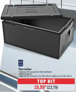 METRO METRO PROFESSIONAL Thermobox Angebot