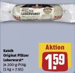 REWE Kalnik Original Pfälzer Leberwurst Angebot