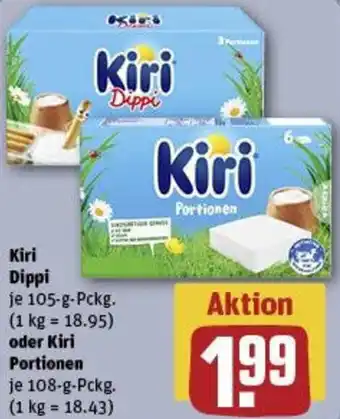 REWE Kiri Dippi oder Kiri Portionen Angebot