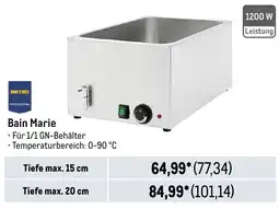 METRO METRO PROFESSIONAL Bain Marie Angebot