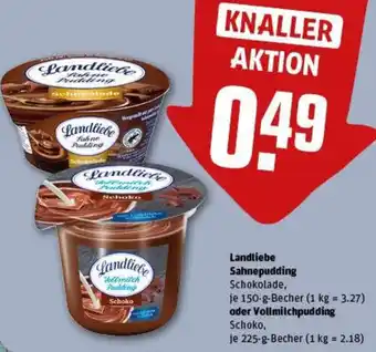 REWE Landliebe Sahnepudding oder Vollmilchpudding Angebot