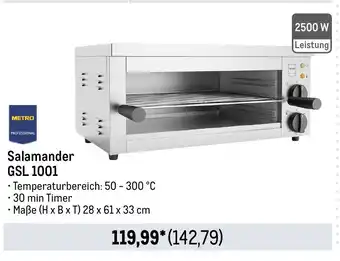 METRO METRO PROFESSIONAL Salamander GSL 1001 Angebot