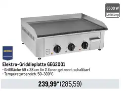 METRO METRO PROFESSIONAL Elektro-Griddleplatte GEG2001 Angebot