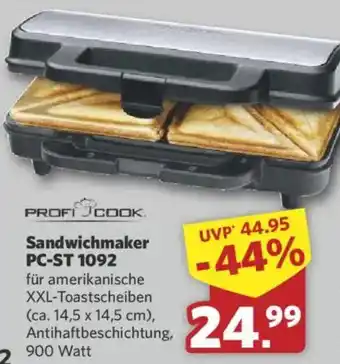 Combi PROFI COOK Sandwichmaker PC-ST 1092 Angebot