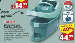 Combi LEIFHEIT Wischtuchpresse Profi Eco mit Rollen Angebot