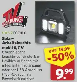 Combi EASYmaxx Solar Arbeitsleuchte mobil 3,7 V Angebot