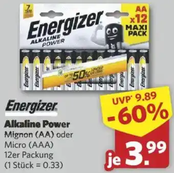 Combi Energizer Alkaline Power Angebot