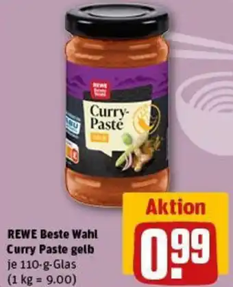 REWE REWE Beste Wahl Curry Paste gelb Angebot