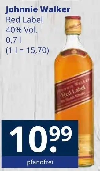 Getränkewelt Johnnie walker red label Angebot