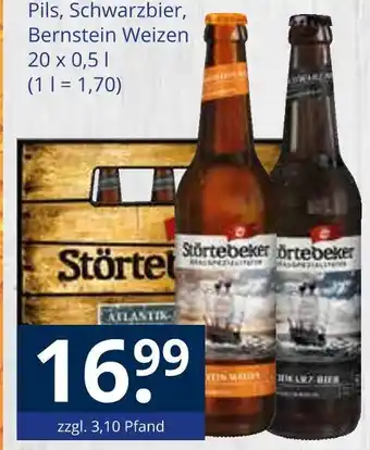 Getränkewelt Störtebeker pils, schwarzbier, bernstein weizen Angebot