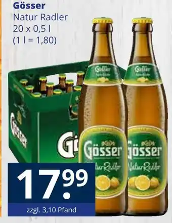 Getränkewelt Gösser natur radler Angebot