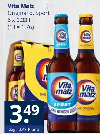 Getränkewelt Vita malz original oder sport Angebot