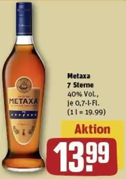 REWE Metaxa 7 Sterne Angebot