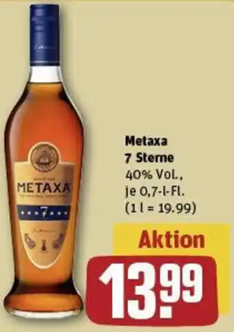 REWE Metaxa 7 Sterne Angebot