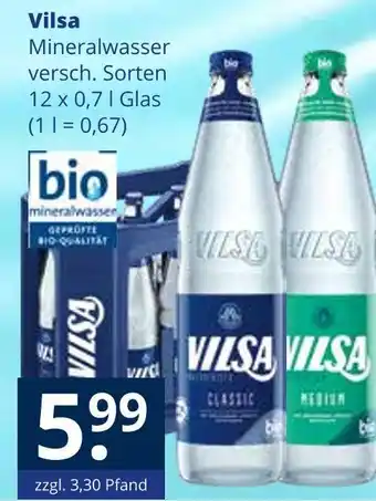 Getränkewelt Vilsa mineralwasser Angebot