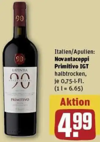 REWE Novantaceppi Primitivo IGT Angebot