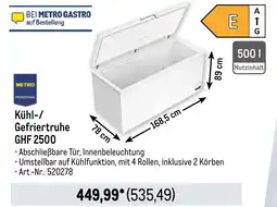 METRO METRO PROFESSIONAL Kühl-/ Gefriertruhe GHF 2500 Angebot