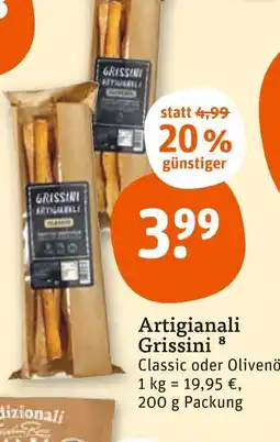 tegut Artigianali grissini Angebot