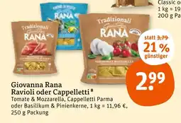 tegut Giovanna rana ravioli oder cappelletti Angebot