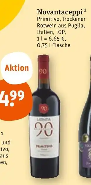 tegut Novantaceppi primitivo Angebot