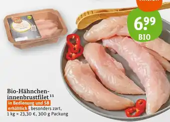 tegut Bio-hähncheninnenbrustfilet Angebot