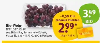 tegut Weintrauben blau Angebot