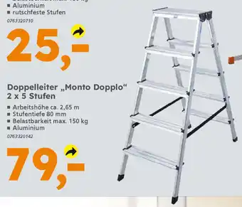 Globus Baumarkt KRAUSE Doppelleiter,,Monto Dopplo❝ Angebot