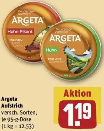 REWE Argeta Aufstrich Angebot