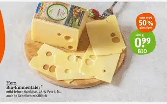 tegut Herz bio-emmentaler Angebot