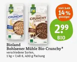 tegut Bioland bohlsener mühle bio-crunchy Angebot