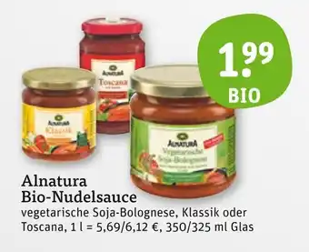 tegut Alnatura bio-nudelsauce Angebot