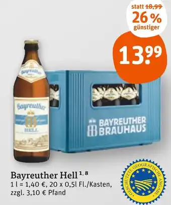 tegut Bayreuther brauhaus hell Angebot