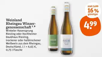 tegut Weinland rheingau winzergenossenschaft Angebot