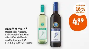 tegut Barefoot wein Angebot