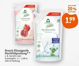 tegut Frosch flüssigseife nachfüllpackung Angebot